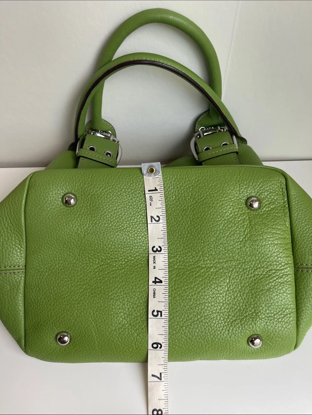 Tignanello Green Genuine Leather Handbag